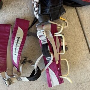 Black Diamond Climbing Harness Purple and Gray